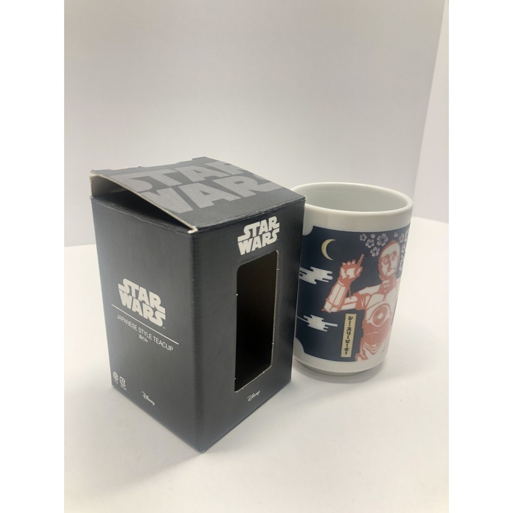 Star Wars C-3PO R2-D2 Japanese Yunomi Chawan Tea Cup 6.5×9.8cm - Picture 10 of 10